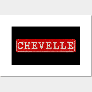 vintage retro plate Chevelle Posters and Art